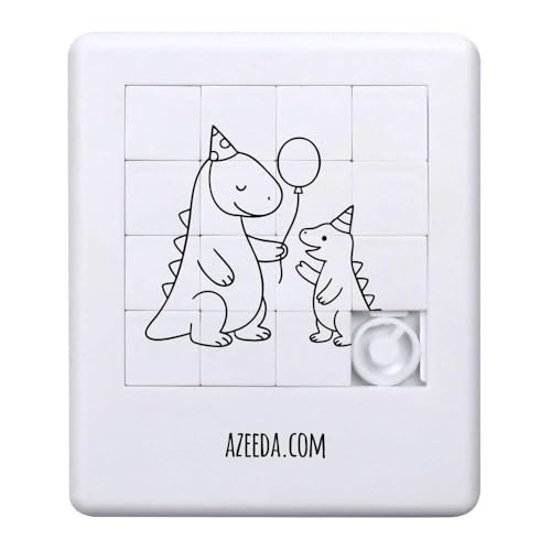 Azeeda 'Geburtstag Dinosaurier' Schiebepuzzle (PZ00036694) von Azeeda