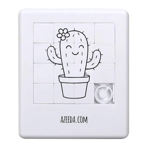 Azeeda 'Glücklicher Kaktus' Schiebepuzzle (PZ00038612) von Azeeda