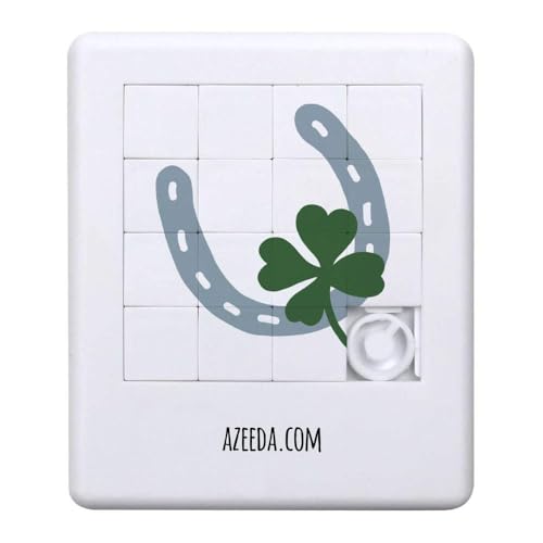 Azeeda 'Glückshufeisen und vierblättriges Kleeblatt' Schiebepuzzle (PZ00028180) von Azeeda