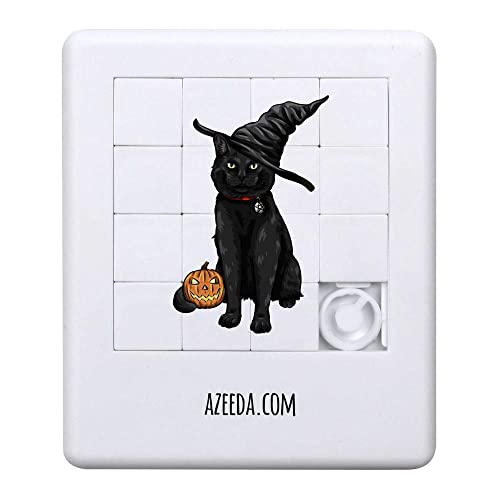 Azeeda 'Halloween Katze' Schiebepuzzle (PZ00017347) von Azeeda