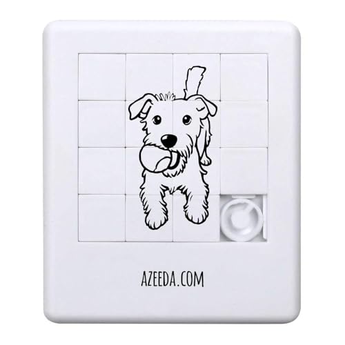 Azeeda 'Jack Russell mit Tennisball' Schiebepuzzle (PZ00036710) von Azeeda