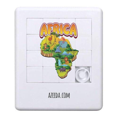 Azeeda 'Karte von Afrika' Schiebepuzzle (PZ00036553) von Azeeda