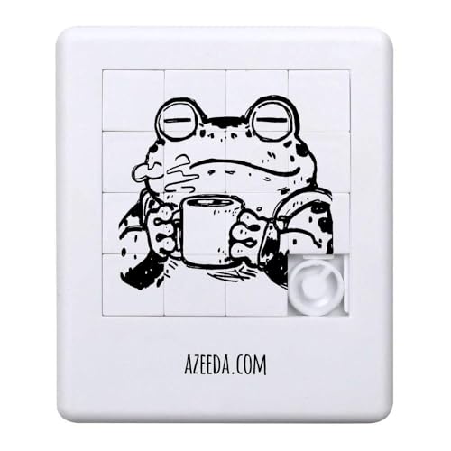 Azeeda 'Kröte mit Kaffee' Schiebepuzzle (PZ00036568) von Azeeda