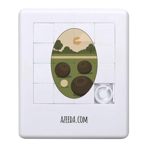 Azeeda 'Lawn Bowls Spiel' Schiebepuzzle (PZ00036882) von Azeeda