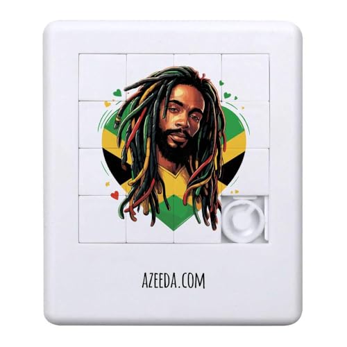 Azeeda 'Liebe Jamaika Porträt' Schiebepuzzle (PZ00037451) von Azeeda