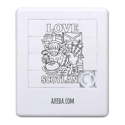 Azeeda 'Liebe Schottland' Schiebepuzzle (PZ00036845) von Azeeda