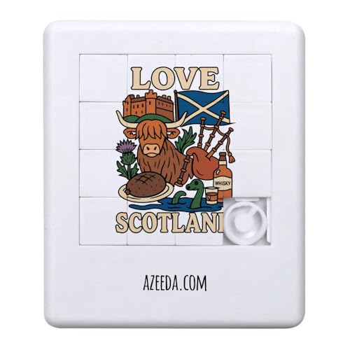 Azeeda 'Liebe Schottland' Schiebepuzzle (PZ00036846) von Azeeda