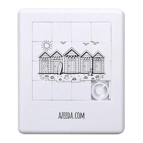 Azeeda 'Reihe der Strandhütten' Schiebepuzzle (PZ00038265) von Azeeda