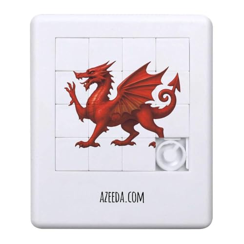 Azeeda 'Roter walisischer Drache' Schiebepuzzle (PZ00037854) von Azeeda