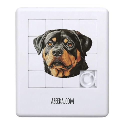 Azeeda 'Rottweiler Dog Portrait' Schiebepuzzle (PZ00036597) von Azeeda