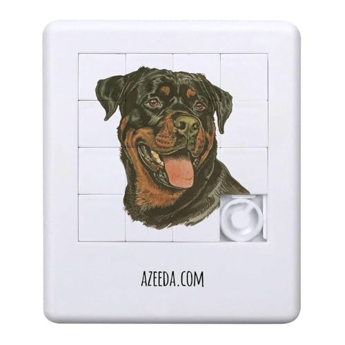 Azeeda 'Rottweiler Dog Portrait' Schiebepuzzle (PZ00037648) von Azeeda