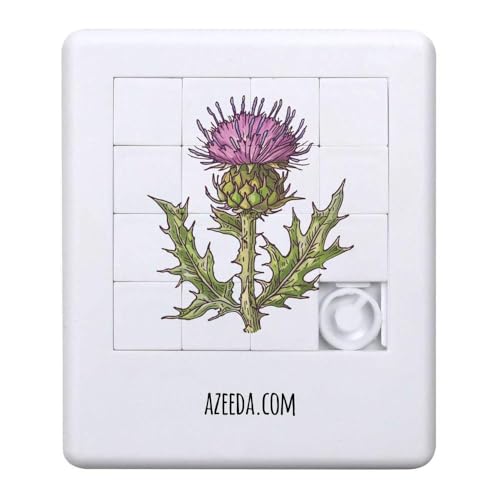 Azeeda 'Schottische Distel' Schiebepuzzle (PZ00038696) von Azeeda