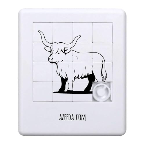 Azeeda 'Stehendes Hochlandrind' Schiebepuzzle (PZ00038183) von Azeeda