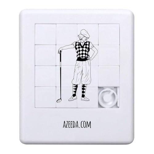 Azeeda 'Stilvolle Golferin' Schiebepuzzle (PZ00037708) von Azeeda