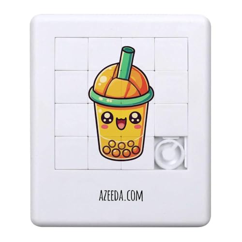 Azeeda 'Süßer Mango-Bubble-Tea' Schiebepuzzle (PZ00037439) von Azeeda