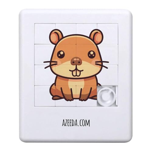 Azeeda 'Süßes Wasserschwein' Schiebepuzzle (PZ00037429) von Azeeda
