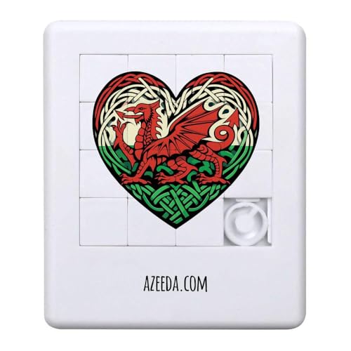 Azeeda 'Wales Keltisches Herz ' Schiebepuzzle (PZ00037423) von Azeeda