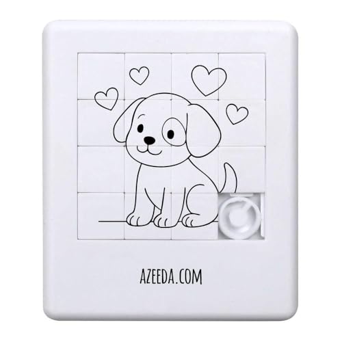 Azeeda 'Welpen-Liebe' Schiebepuzzle (PZ00036723) von Azeeda