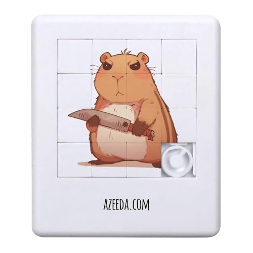 Azeeda 'Wütendes Wasserschwein' Schiebepuzzle (PZ00036592) von Azeeda
