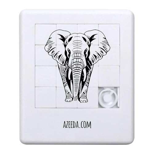 Schiebepuzzle "Afrikanischer Elefant" (PZ00027410) von Azeeda