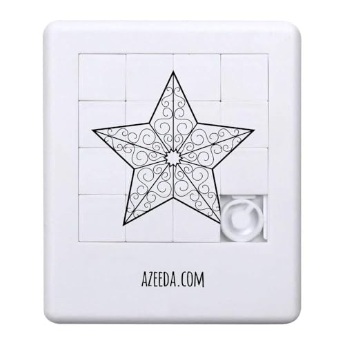 Schiebepuzzle "Dekorativer Stern" (PZ00027118) von Azeeda