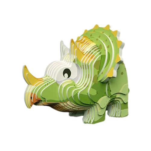 Aznever 3D-Dinosaurier-Puzzle,Dinosaurier-Puzzle - Papier-Dinosaurier-Puzzle-Spielzeug | Dinosaurier-Lernaktivität, Lernspielzeug, pädagogisches Lernspielzeug für die Hand-Auge-Koordination von Aznever