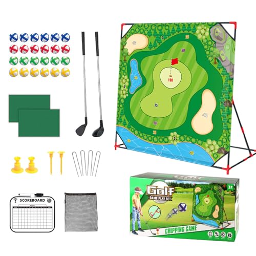Aznever Battle Golf Geschicklichkeitsspiel - Stab-Chip-Golf Spielset | Wetterfeste Interaktive Putting Matte, Familientaugliches Outdoorspiel Für Strandurlaub Gartenpartys Aznever Battle Golf Geschicklichkeitsspiel - Stab-Chip-Golf Spielset | Wetterfeste Interaktive Putting Matte, Familientaugliches Outdoorspiel Für Strandurlaub Gartenpartys von Aznever