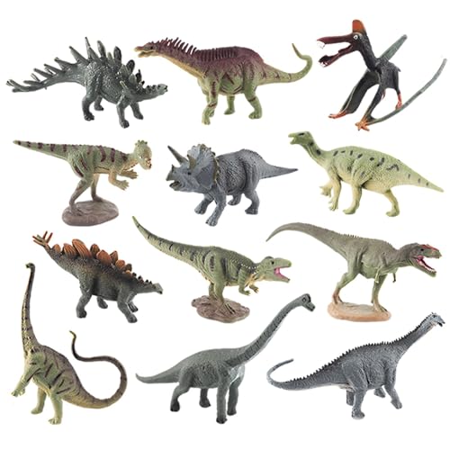 Aznever Dinosaurier-Spielzeugmodell, Kleine Dinosaurier-Spielzeuge für Kinder, 12-teiliges Mini-Dinosaurier-Set, realistisch aussehende Dinosaurierfiguren für Dinosaurierliebhaber, Kinder, Aznever Dinosaurier-Spielzeugmodell, Kleine Dinosaurier-Spielzeuge für Kinder, 12-teiliges Mini-Dinosaurier-Set, realistisch aussehende Dinosaurierfiguren für Dinosaurierliebhaber, Kinder, von Aznever