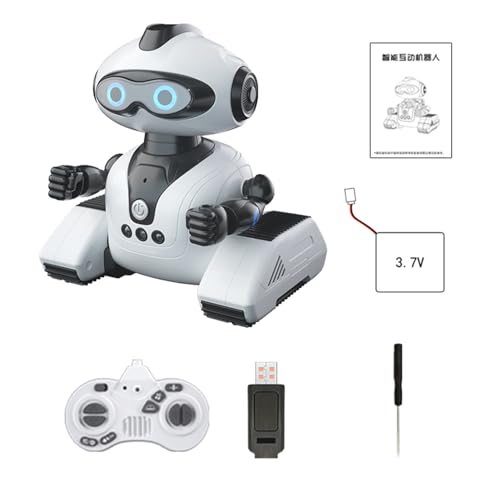 Aznever Fernbedienungsroboter für Kinder, Roboterspielzeug für und Mädchen | Programmierbarer Roboter mit LED-Augen und Gestenerkennung | Programmierbarer interaktiver Roboter mit Gestenerkennung und Aznever Fernbedienungsroboter für Kinder, Roboterspielzeug für und Mädchen | Programmierbarer Roboter mit LED-Augen und Gestenerkennung | Programmierbarer interaktiver Roboter mit Gestenerkennung und von Aznever