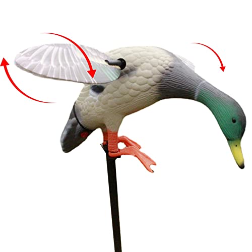 Aznever Köder-Stockenten-Enten | Spinning Wing Motion Duck Decoy | Batteriebetriebene Motion-Fernbedienung Entenköder für die Entenjagd Mühelose Installation von Aznever