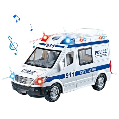 Aznever Rettungsfahrzeuge für Kleinkinder,Spielzeug für Kinderrettungsfahrzeuge | Mini-Rettungs- und Baufahrzeuge mit Licht und Ton,Kleinkind-LKW-Spielzeug für Kinder im Alter von 3–8 Jahren von Aznever