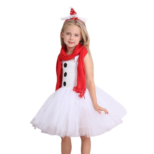 Aznever Weihnachtselfenkostüm für Kinder,Kinder-Prinzessin-Kostüme für Weihnachten | Weiche und bequeme Weihnachtskostüme, Cosplay-Outfits für Kinder von Aznever