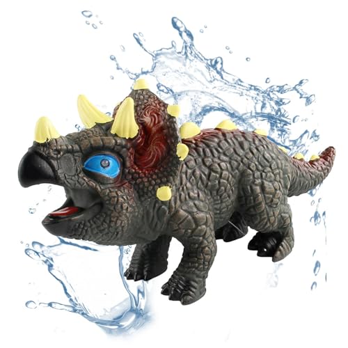 Gummi-Dinosaurier, weiches Gummi-Dinosaurier-Spielzeug - Realistisches quietschendes Dinosaurierspielzeug aus Gummi mit Sound - Fallsicheres Dinosaurierspielzeug für Dinosaurier-Partygeschenke und Wei von Aznever