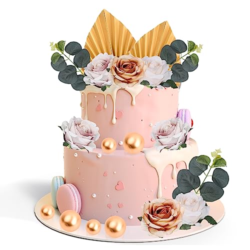 22 Stück Tortenaufsatz Dekoration, Boho Tortendeko Palmenblätter, Kuchendekoration Rosa Hochzeit Cupcake Cake Topper, Tortendeko Kugeln, Kuchen Hochzeit Torte Deko für Babyparty 22 Stück Tortenaufsatz Dekoration, Boho Tortendeko Palmenblätter, Kuchendekoration Rosa Hochzeit Cupcake Cake Topper, Tortendeko Kugeln, Kuchen Hochzeit Torte Deko für Babyparty von Azonelife