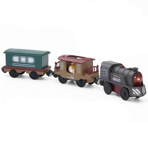Elektrische Zug Spielzeug, Batteriebetriebener Personenzug, Eisenbahn Elektrische Lok mit Geräuschen und Licht für Kleinkinder 3 4 5 Jahre alte Kinder Elektrische Zug Spielzeug, Batteriebetriebener Personenzug, Eisenbahn Elektrische Lok mit Geräuschen und Licht für Kleinkinder 3 4 5 Jahre alte Kinder von Azonelife