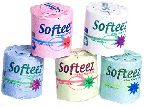 Softeez Toilettenpapier, Maßstab 1:12, 5-teilig, #Fa40031 von Aztec Imports, Inc.