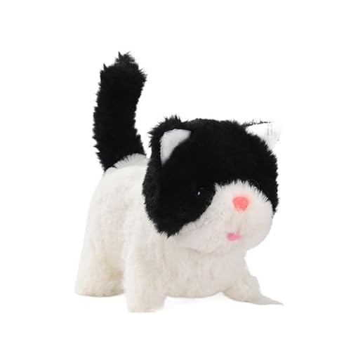 AzurePure Kätzchen-Plüschtier, elektrisch, interaktiv, Katze, Stofftier, miauend, mit wedelndem Schwanz, mit dem Kopf nickend, Katzenspielzeug for Kinder, Geschenk katzenspielzeug Maus(3) von AzurePure