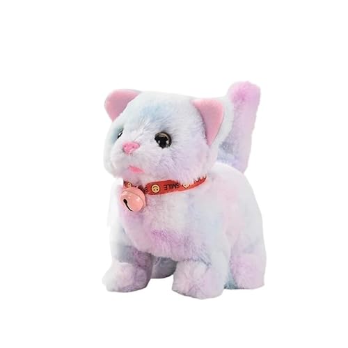 AzurePure Kätzchen-Plüschtier, elektrisch, interaktiv, Katze, Stofftier, miauend, mit wedelndem Schwanz, mit dem Kopf nickend, Katzenspielzeug for Kinder, Geschenk katzenspielzeug Maus(7) von AzurePure