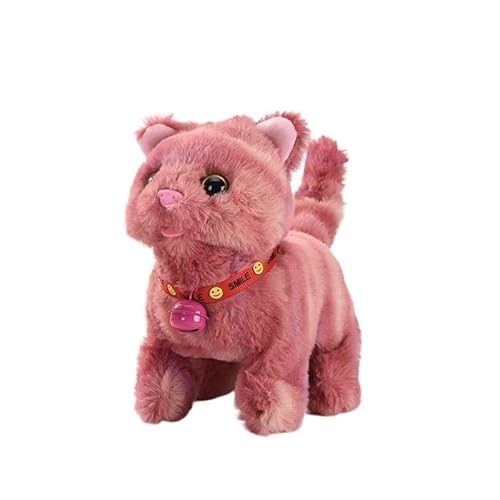 AzurePure Kätzchen-Plüschtier, elektrisch, interaktiv, Katze, Stofftier, miauend, mit wedelndem Schwanz, mit dem Kopf nickend, Katzenspielzeug for Kinder, Geschenk katzenspielzeug Maus(8) von AzurePure