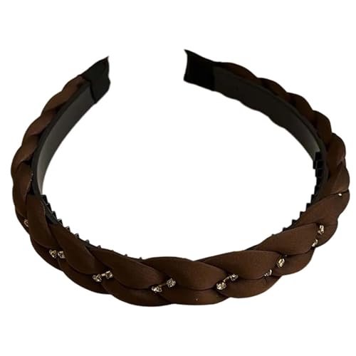 Azxcvbnm Prinzessin Kopfstückhaar Reifen Strasshaarstyling Für Proms Stirnbänder Stresssteine ​​elegantes Haarband Für Karnevale von Azxcvbnm