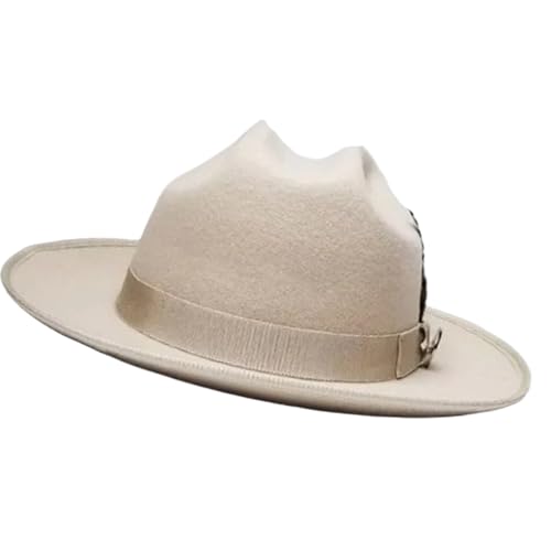 Azxcvbnm Roll Brims Wool Für Erwachsene Bühnenausführungen Themen Party Kostüm Maskerade Dress Up Music Festival von Azxcvbnm