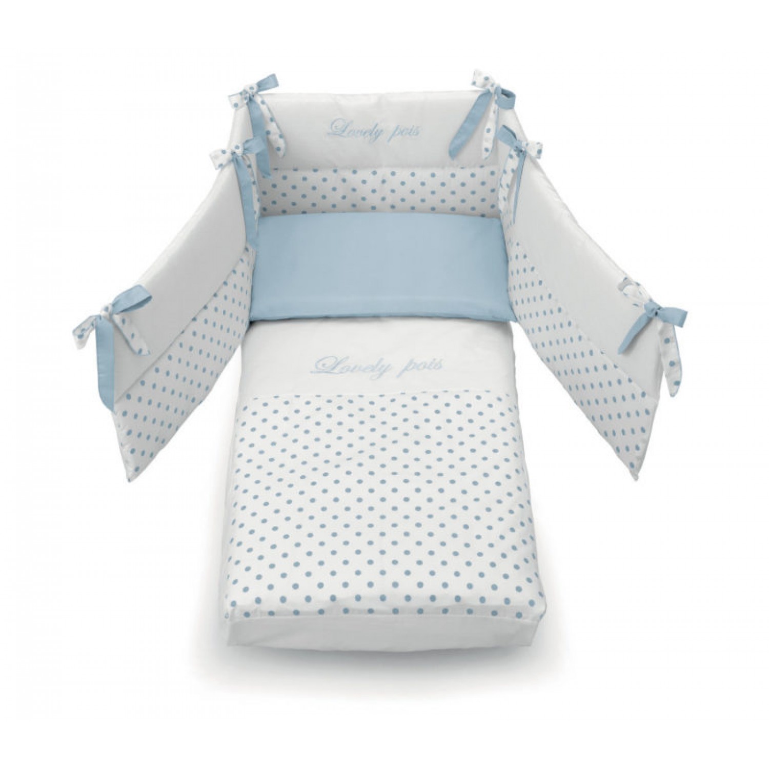 Blue Duvet Set Design Kontakt Weiß / Blau Blue Duvet Set Design Kontakt Weiß / Blau von Azzurra Design