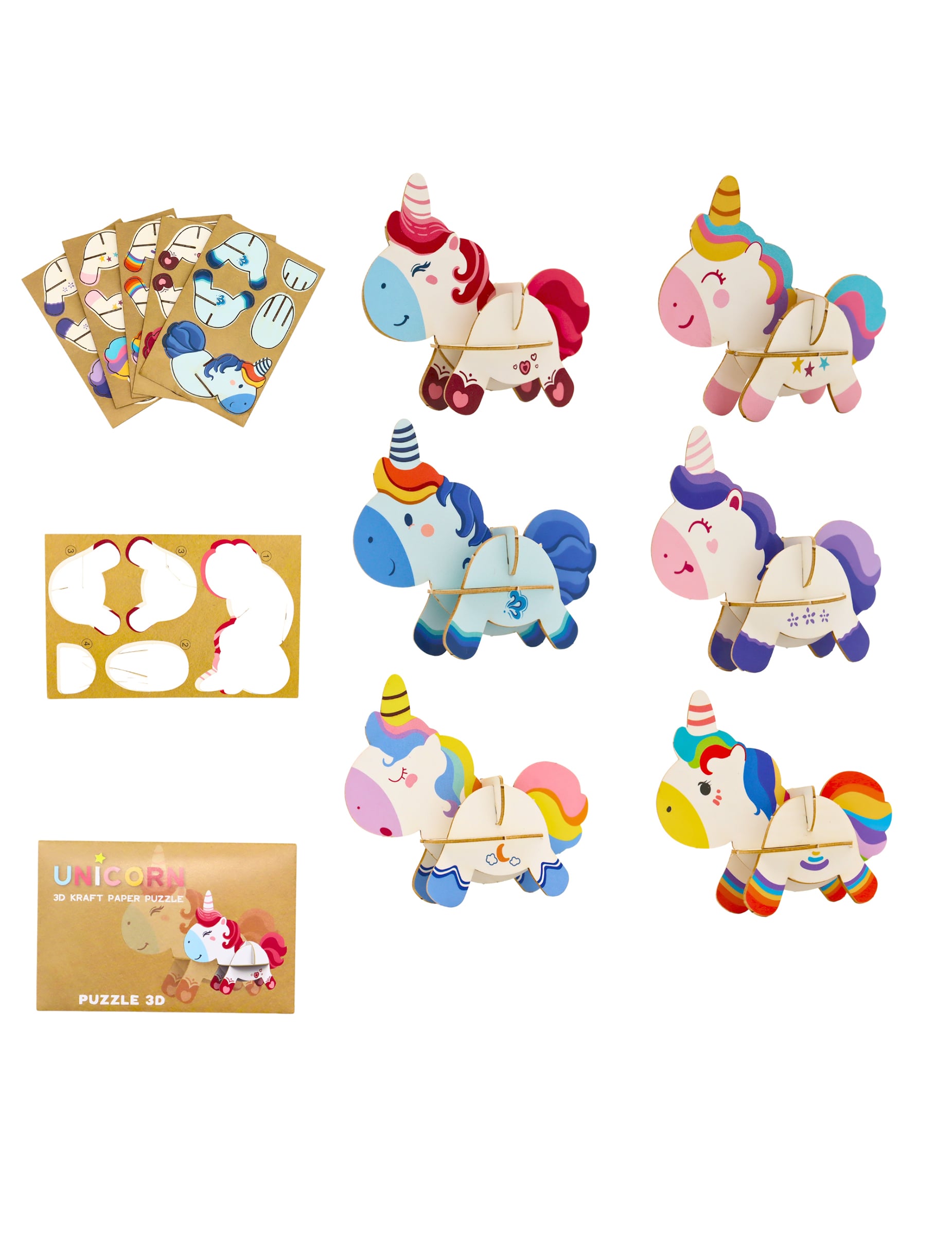 3D-Puzzle Einhorn 12 x 8 cm von B+G International