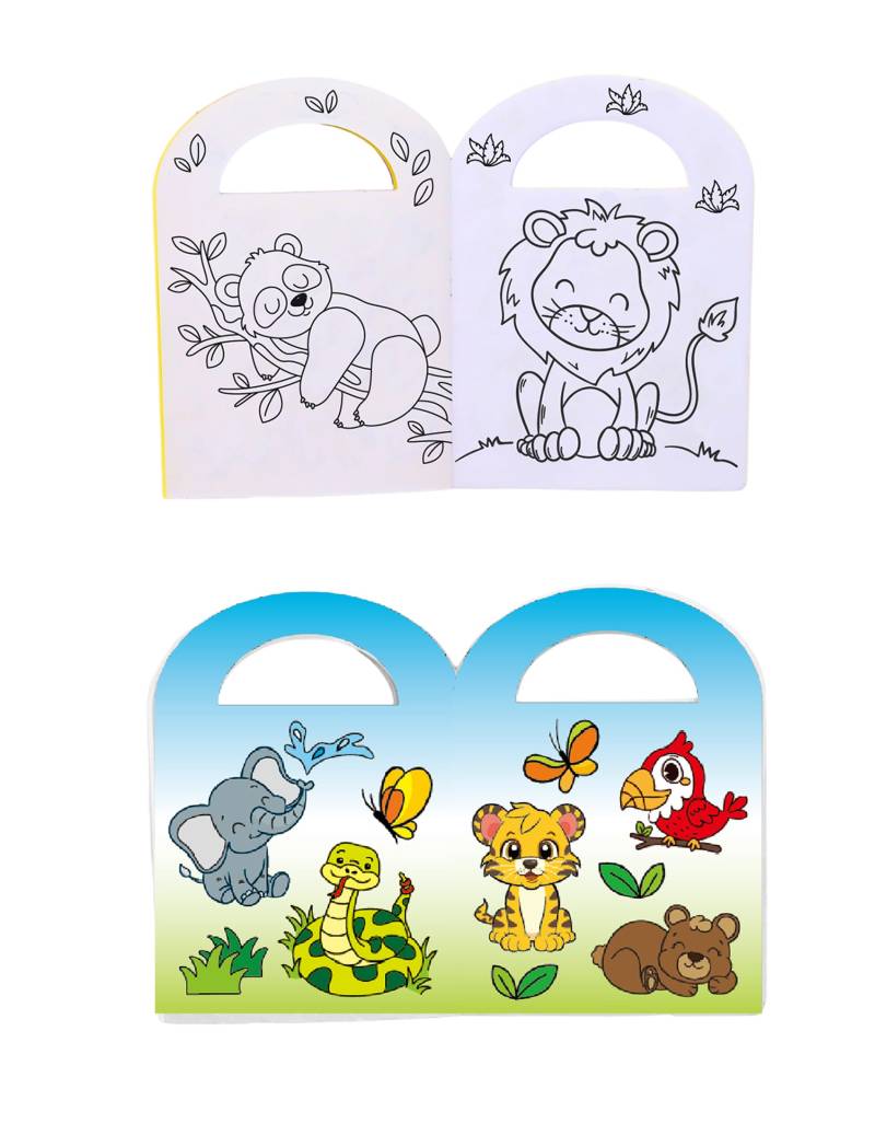 Malbuch mit Zoo-Aufklebern Malbuch mit Zoo-Aufklebern von B+G International