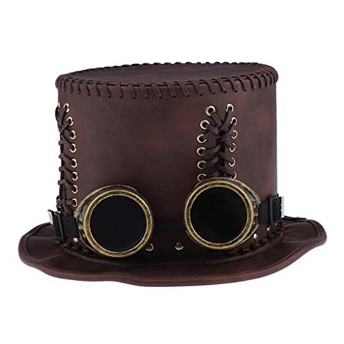 B Baosity Erwachsene Steam Hut mit Brille Fancy Dress Accessoires B Baosity Erwachsene Steam Hut mit Brille Fancy Dress Accessoires von B Baosity