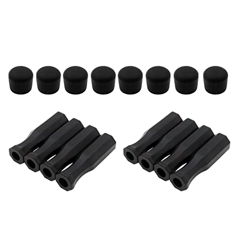 Baosity 16er Pack Achteckige Griffe Und Sicherheits Endkappen Standardgriffe für Kickertische von B Baosity