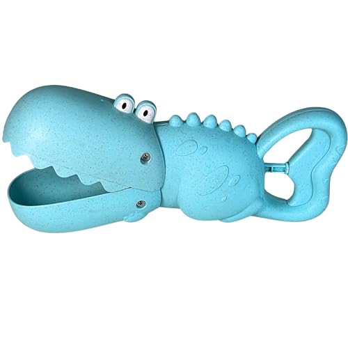 BEST SPORTING Greifer Schaufel Hippo Optik I Sandspielzeug für Kinder ab 3 Jahren I Kinder Handbagger, Greifer Sandspielzeug, Sandbagger I Spaß im Sand, am Strand, im Schnee und im Garten von BEST SPORTING