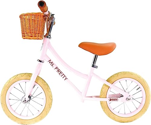 BEST SPORTING Laufrad ab 1 Jahr I Retro Laufrad 12 Zoll I Mädchen Laufrad mit Körbchen und Klingel I rosa I hochwertiges Kinderlaufrad mit Luftreifen I Vintage Laufrad Ms. Pretty BEST SPORTING Laufrad ab 1 Jahr I Retro Laufrad 12 Zoll I Mädchen Laufrad mit Körbchen und Klingel I rosa I hochwertiges Kinderlaufrad mit Luftreifen I Vintage Laufrad Ms. Pretty von BEST SPORTING