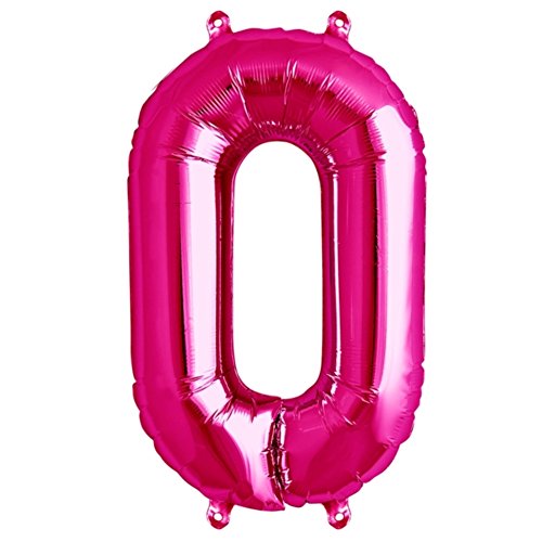 ballonfritz® Ballon Zahl 0 in Pink - XXL 40"/102cm - Folienballons für Luft oder Helium als Geburtstag, Jubiläum, Hochzeit oder Abschluss Geschenk, Party Dekoration oder Überraschung ballonfritz® Ballon Zahl 0 in Pink - XXL 40"/102cm - Folienballons für Luft oder Helium als Geburtstag, Jubiläum, Hochzeit oder Abschluss Geschenk, Party Dekoration oder Überraschung von ballonfritz