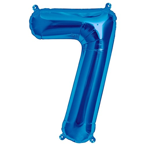 ballonfritz® Ballon Zahl 7 in Blau - XXL 40"/102cm - Folienballons für Luft oder Helium als Geburtstag, Jubiläum, Hochzeit oder Abschluss Geschenk, Party Dekoration oder Überraschung ballonfritz® Ballon Zahl 7 in Blau - XXL 40"/102cm - Folienballons für Luft oder Helium als Geburtstag, Jubiläum, Hochzeit oder Abschluss Geschenk, Party Dekoration oder Überraschung von ballonfritz